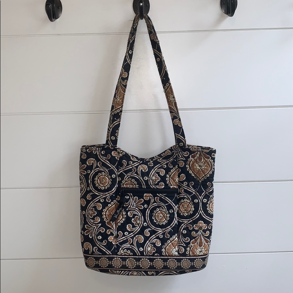 Black and Tan Vera Bradley Tore Purse